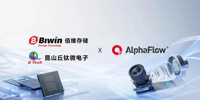 BIWIN and Kunshan Q Technology brands alongside memory chips and a camera module
